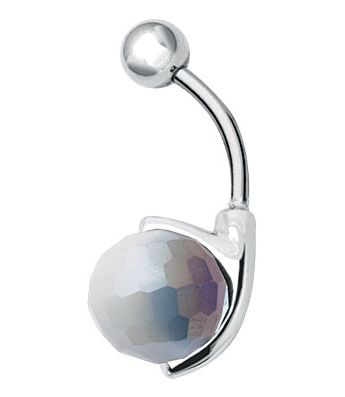 GLOBE BELLY BUTTON PIERCING